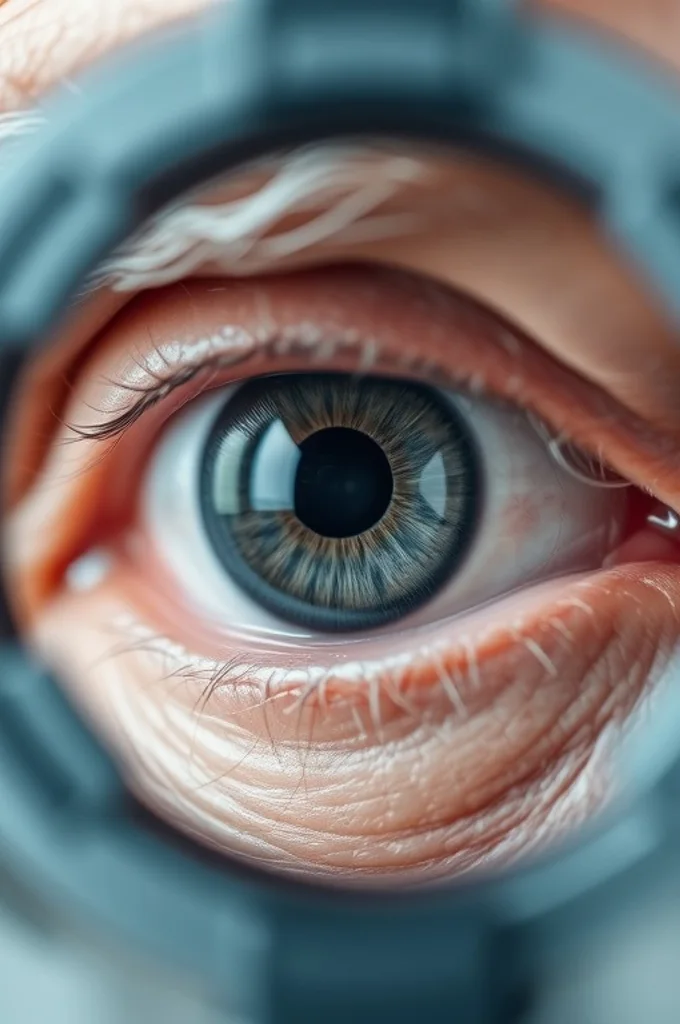 Операционная бригада во время факоэмульсификации: хирург у микроскопа